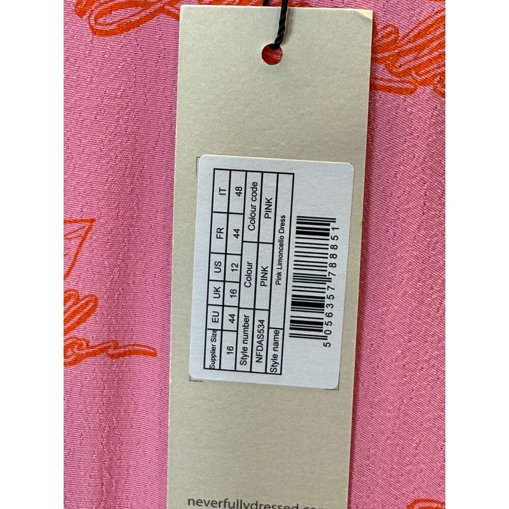 Never Fully Dressed Women's NFDAS534 Size 12 Pink Limoncello Maxi Dress NWT - Picture 11 of 12